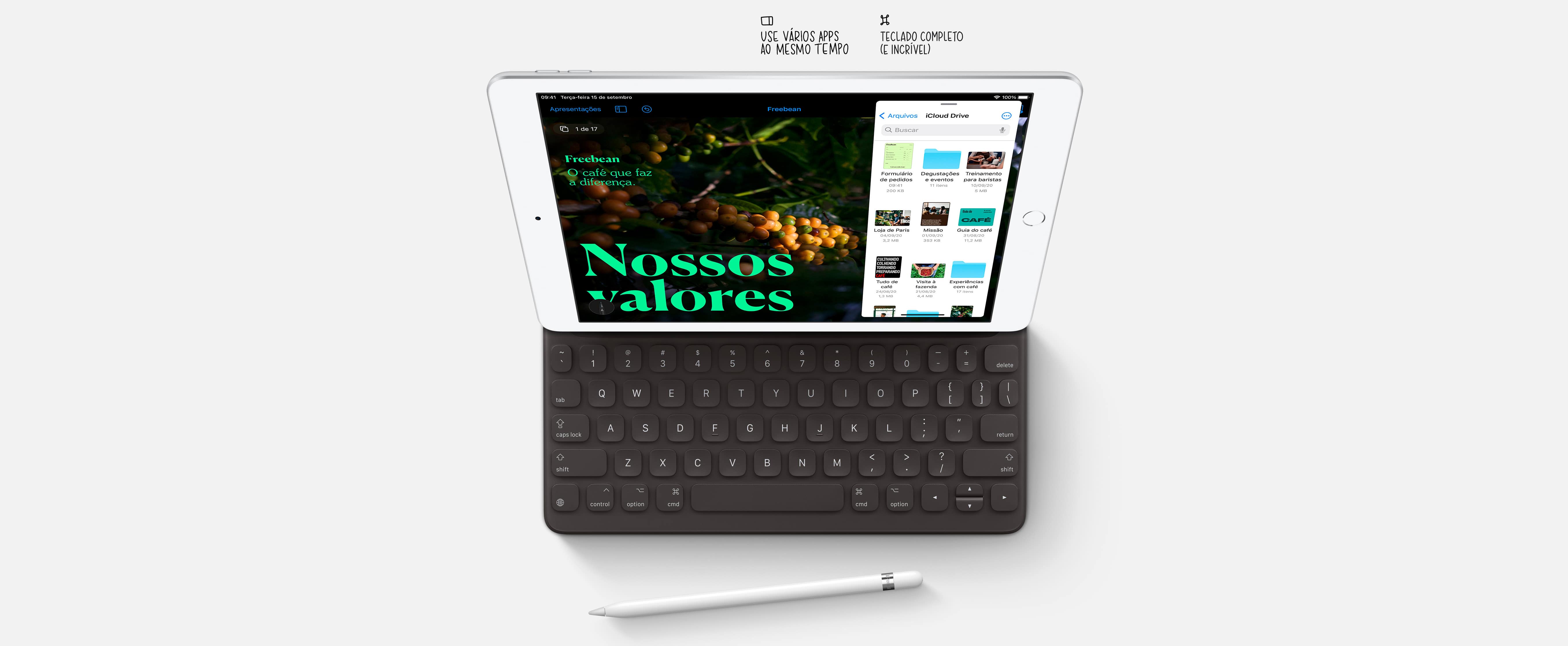  iPad 10,2 8ª geração Apple Wi-Fi  128GB - Prateado